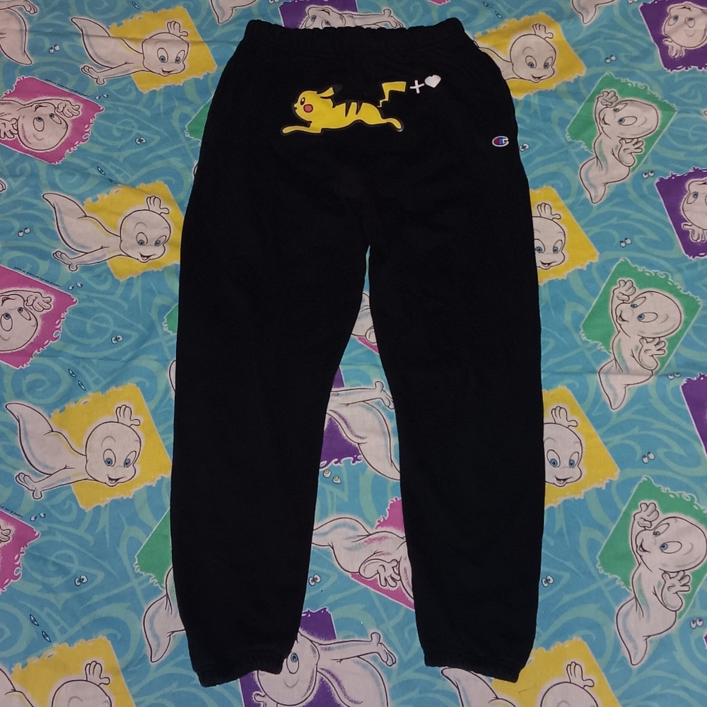 Champion Reverse Weave Pikachu Ice Cream Logo Sweatpants Joggerd Pokemon